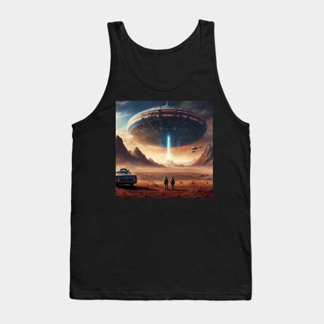 Close encounters of the third kind inspired art Tank Top by IOANNISSKEVAS